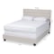 Baxton Studio Ansa Beige Upholstered Queen Size Bed 159-9756 - alternate 2